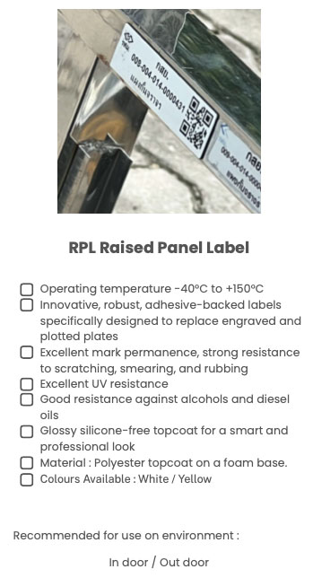 Raised Panel Labels